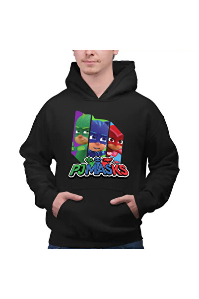 OEM Ανδρικό Φούτερ με Κουκούλα Heroes in Pijamas PJ Masks Team