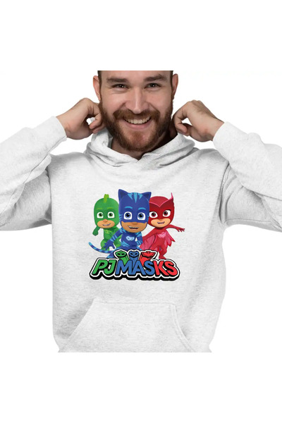 OEM Ανδρικό Φούτερ με Κουκούλα Pj Masks Heroes Pajamas Crew