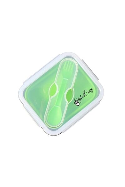 Style4Cosy Cutie de prânz pliabilă din silicon cu clipsare și închidere, cu l...