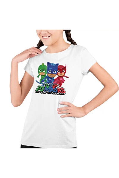 OEM Kids Girls Pj Masks Heroes Pajamas Crew T-Shirt