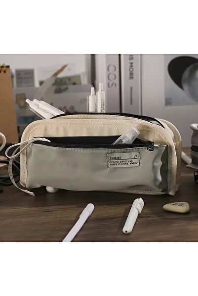 Meyra Accessories Large Capacity Canvas Waterproof Luxury Large Capacity Pencil Case Wallet Preschool Cute Gift