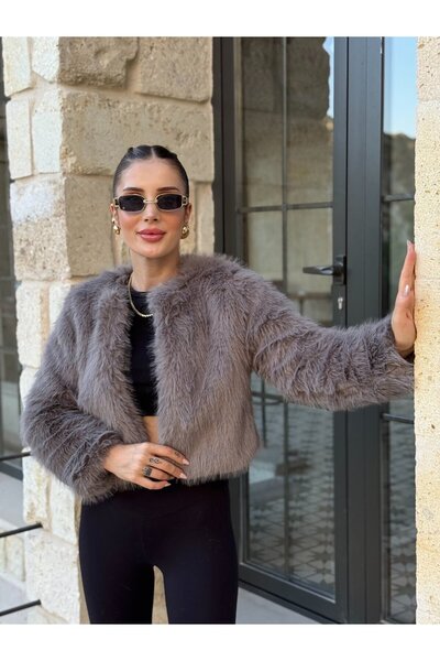 YK FASHION Mini Kürk