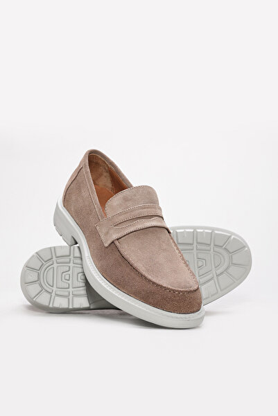 Ayakkabıhane Inside and Outside Genuine Suede Leather Sand Eva Men's Casual Daily Shoes Ah082141314196