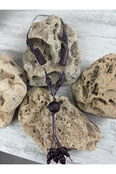 SEDEF TAKI Ahşap y model tasarım kolye