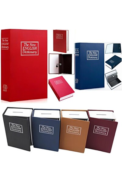 Wolawood Kitap Tasarım Mini Kumbara Çanta Tipi Taşınabilir Kilitli Sözlük Değ...