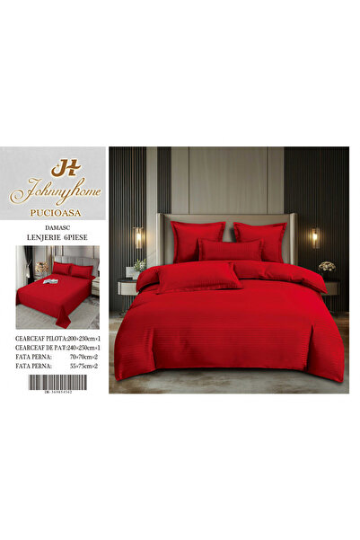 FIONNA.RO Damask Cotton Underwear 6 Pieces - Red