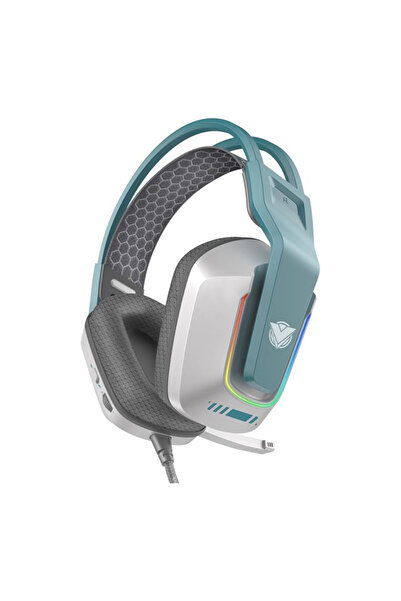 ASA Surround gaming headset with high-definition microphone, RGB lighting, quiet and elegant, comfortable ear cushions, and lightweight headset
