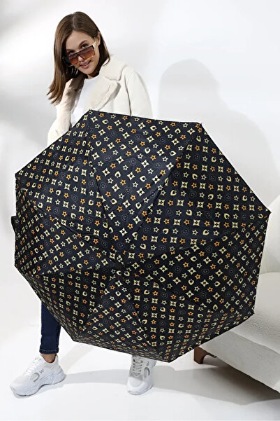 Chunky Frame Otomatik Fonksiyon Açma Kapama Fiber Tel Kılıflı Siyah Unisex Ka...