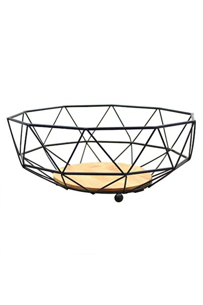 FRANDIS Coș cu fructe, Frandis, diametru 26 cm, structură metalică cu bază di...