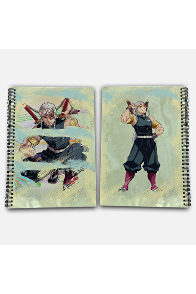 Define Moyas Demon Slayer Tengen Checkered A4 School Notebook 72 Sheets Model 2