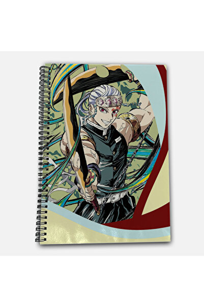 Define Moyas Demon Slayer Tengen Striped A4 School Notebook 72 Sheets Model 3