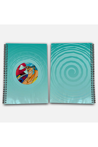 Define Moyas One Piece Franky Striped A4 School Notebook 72 Sheets Model 3 - Straw Hat Series