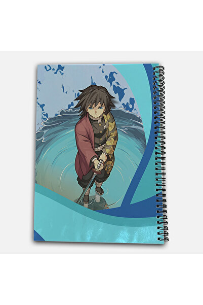 Define Moyas Demon Slayer Giyu Unlined A4 School Notebook 72 Sheets Model 3
