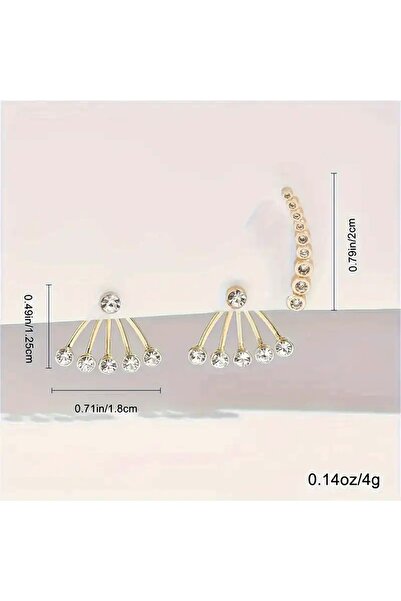 SEVAS GOLD Altın Renk Kadın Işık Seli Küpe