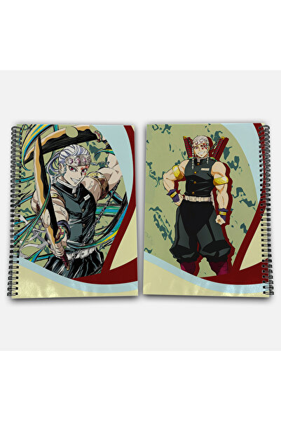 Define Moyas Demon Slayer Tengen Striped A4 School Notebook 72 Sheets Model 3
