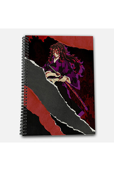 Define Moyas Demon Slayer Kokushibo Striped A4 School Notebook 72 Sheets Model 1