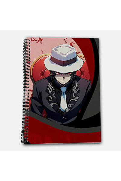 Define Moyas Demon Slayer Muzan Striped A4 School Notebook 72 Sheets Model 3