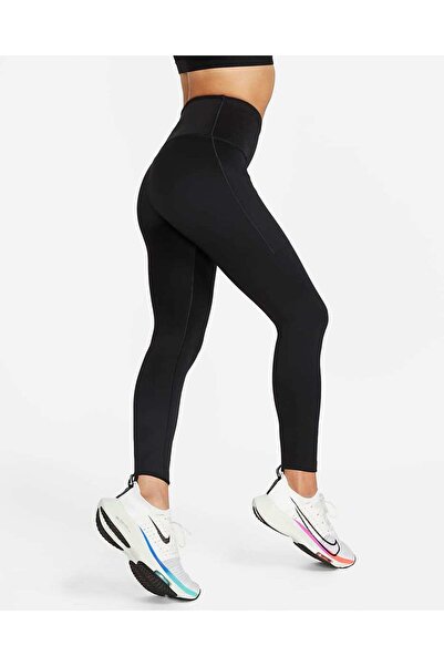 Nike Go Therma-Fit High-Waisted 7/8 With Pockets Training Kadın Tayt DQ5636