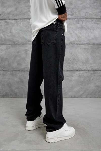 NOMARC Μαύρο τζιν με φαρδύ κούφωμα Mb