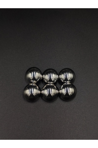 NESGO MODA زر معدني مقوس خالٍ من النيكل 6 قطع 17.8 مم