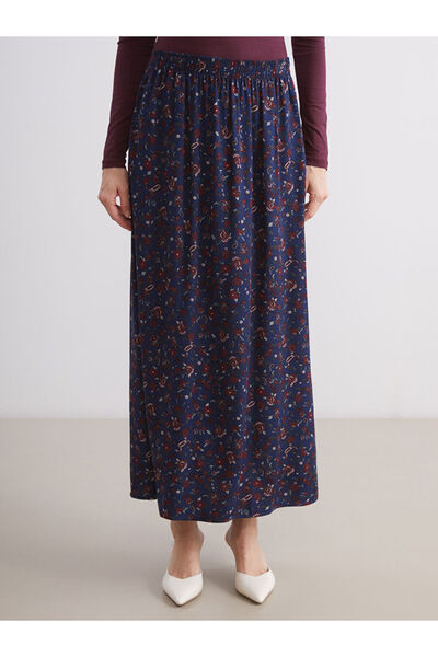 LC Waikiki Sparkling Selections from Shining Store |   Patterned A-Line Skirt with Elastic Waist