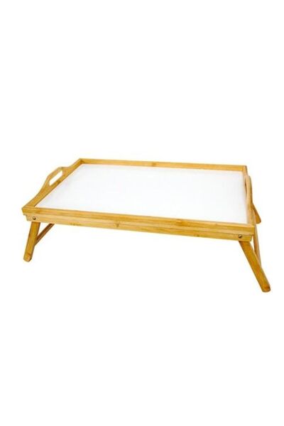 FRANDIS Tava servire din bambus pentru mic dejun, pliabila, Frandis, 53x33x21 cm