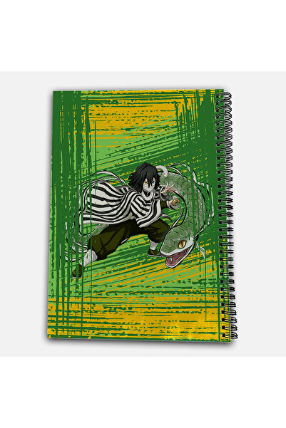 Define Moyas Demon Slayer Obanai Striped A4 School Notebook 72 Sheets Model 2