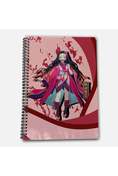 Define Moyas Demon Slayer Nezuko Unlined A4 School Notebook 72 Sheets Model 3