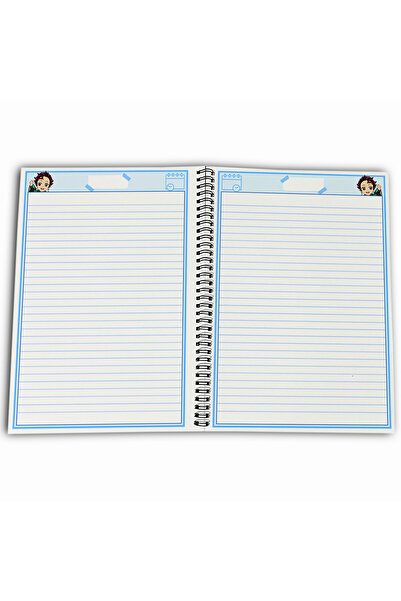 Define Moyas Demon Slayer Tanjiro Striped A4 School Notebook 72 Sheets Model 1