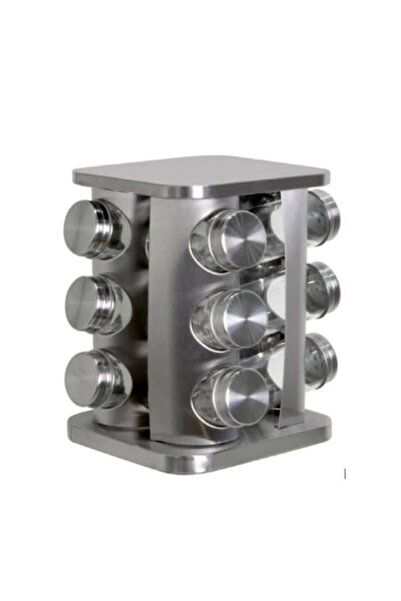FRANDIS Carusel pentru condimente cu 12 borcane, Frandis, 20x20x21 cm, oțel i...