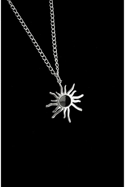 DarkellaStore قلادة شمسية سوداء على الطراز القوطي والبانك