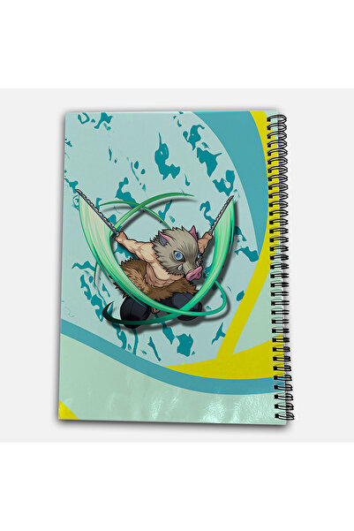 Define Moyas Demon Slayer Inosuke Checkered A4 School Notebook 72 Sheets Model 3