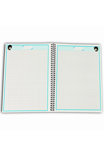 Define Moyas Demon Slayer Giyu Checkered A4 School Notebook 72 Sheets Model 3