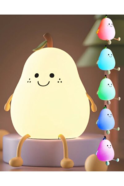 Home Şarjlı Dokunmatik Gece Lambası Silikon Çocuk Bebek Oda Lambası Renk Deği...