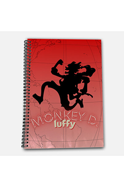 Define Moyas One Piece Luffy Striped A4 School Notebook 72 Sheets Model 2 - Straw Hat Series