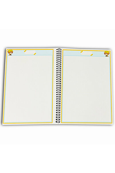 Define Moyas Demon Slayer Zenitsu Unlined A4 School Notebook 72 Sheets Model 3