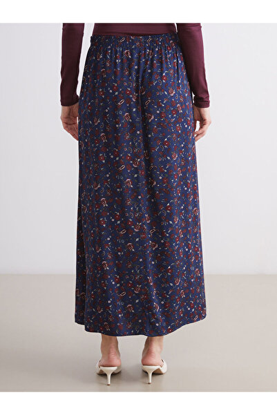 LC Waikiki Sparkling Selections from Shining Store |   Patterned A-Line Skirt with Elastic Waist