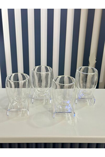 Porland Bennie Double Wall 4-Piece Glass Set 280 ml