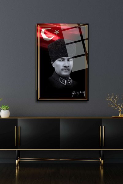 HMDS CONCEPT Mustafa Kemal Atatürk Cam Tablo 369