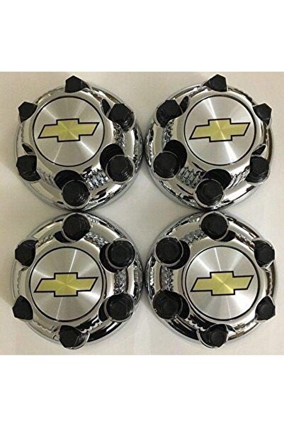 genernic مجموعة من 4 أغطية مركزية من الكروم للعجلات الفولاذية - 40 سم و43 سم