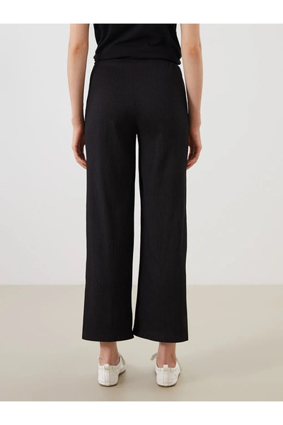 LC Waikiki Elastic Waist Textured Women's Trousers