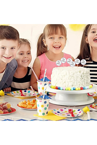 hdcw 500 ADET 2.5cm RULO YAPIŞKANLI HAPPY BIRTHDAY STICKER ETİKET, HEDİYE PAKETLEME, DOĞUM GÜNÜ