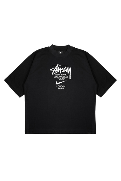 TRAGEDY تي شيرت للجنسين بمقاس كبير مطبوع عليه شعار مختلط وقصة فضفاضة من قماش ...