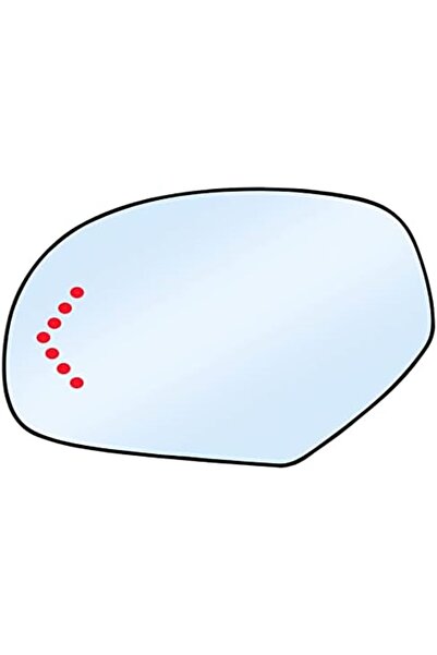 genernic Heated Side Mirror Glass for Driver Side with LED Turn Signal Light