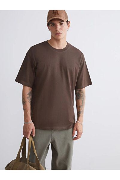 LC Waikiki Ανδρικό T-Shirt από βαμβακερό χτενισμένο λαιμό