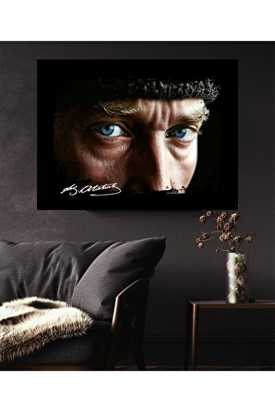 Best Tekstil Tasarım çerçeveli adaptörlü led ışıklı atatürk tablo