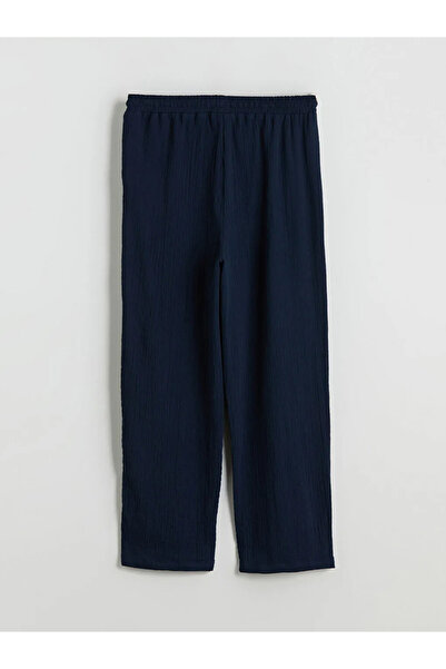 LC Waikiki Elastic Waist Textured Women's Trousers