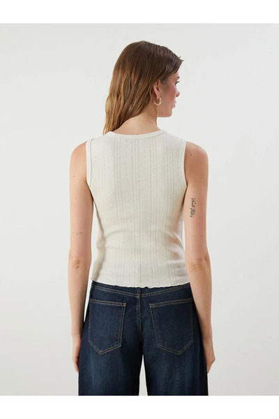 LC Waikiki Crew Neck Openwork Women's Tank Top