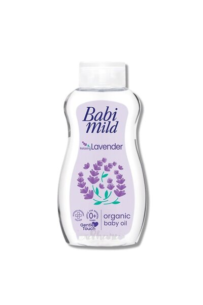 Babi Mild زيت الأطفال العضوي المريح برائحة اللافندر 200 مل
