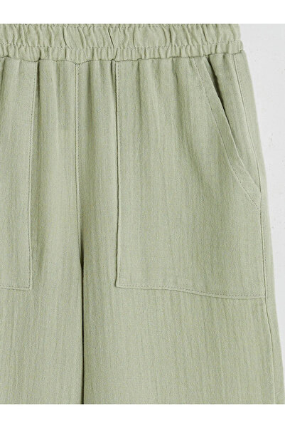 LC Waikiki Elastic Waist Muslin Girl's Trousers
